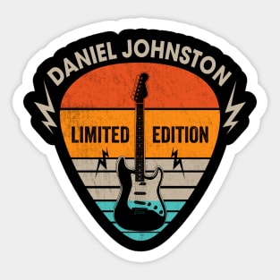 Vintage Daniel Johnston Name Guitar Pick Limited Edition Birthday Sticker